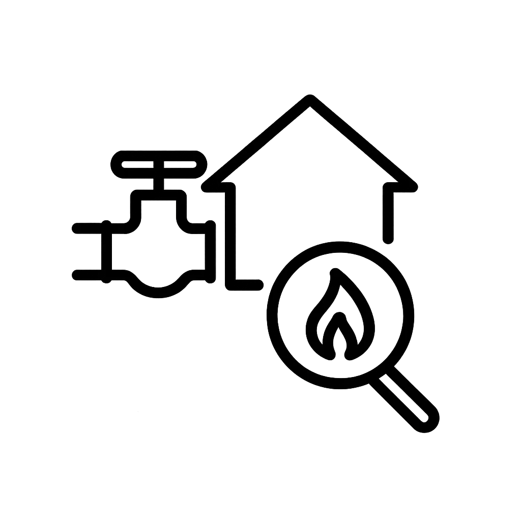 Gashausschau Symbol